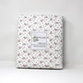 thumbnail image 4 of Melange Home Bedford Lane Floral Collection Percale Cotton Sheet Set Stripe Violet - Full, 4 of 5
