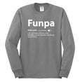 thumbnail image 2 of Wild Bobby,Funpa Like A Regular Grandpa Only Way Cooler, Father's Day, Men Long Sleeve Shirt, Heather Grey, 3XL, 2 of 3