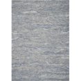 thumbnail image 1 of HomeRoots 352947 5 x 7 ft. Wool & Viscose Ocean Blue Area Rug, 1 of 1