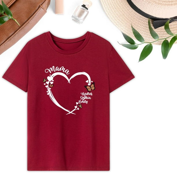 Camiseta de Mamá para Mujer Fernando Ropa de Calle Deportiva de Verano