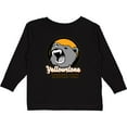 thumbnail image 3 of Inktastic Yellowstone Growling Bear Boys or Girls Long Sleeve Toddler T-Shirt, 3 of 5