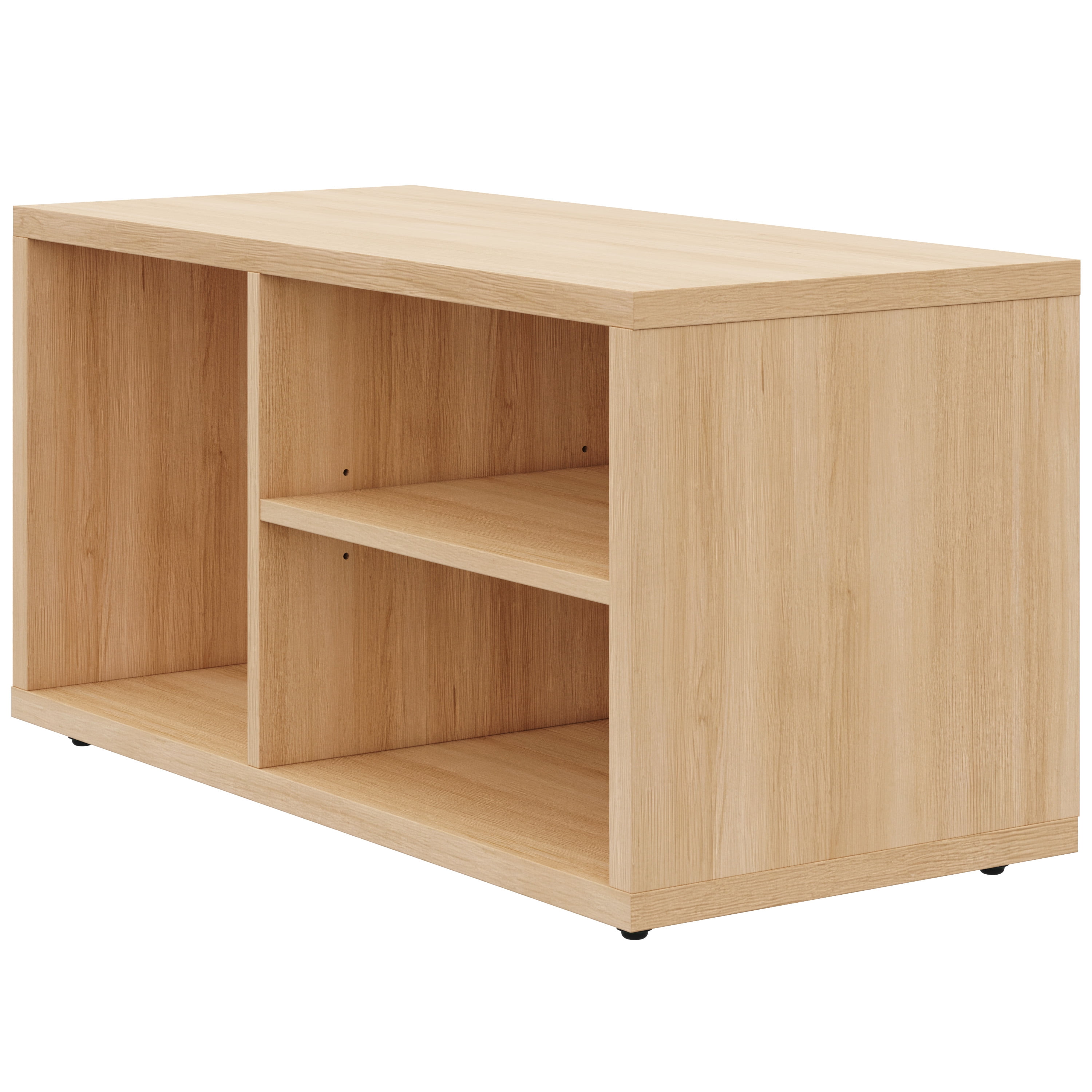 Nexera Porto Entryway Shoe Storage Bench, Natural Blonde Oak