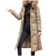 thumbnail image 5 of Parkas de manga larga para mujer, chaqueta informal de algodón con capucha y mangas largas de colores., 5 of 6