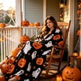 thumbnail image 6 of Nkmbld Halloween Flannel Throw Blanket 40"x50", Soft Fuzzy Plush Throw Blanket for Chairs Sofa or Bed, Luxury Flannel Lap Blanket Farmhouse Fall Decor, 6 of 8