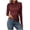 Red, variant on mgoYE Womens Mesh Long Sleeve Shirts Fashion Clothing Turtle Necks Sheer-Ruched Going Out Tops Fall Summer Outfits Slim Fit Blouses(Red,S)
