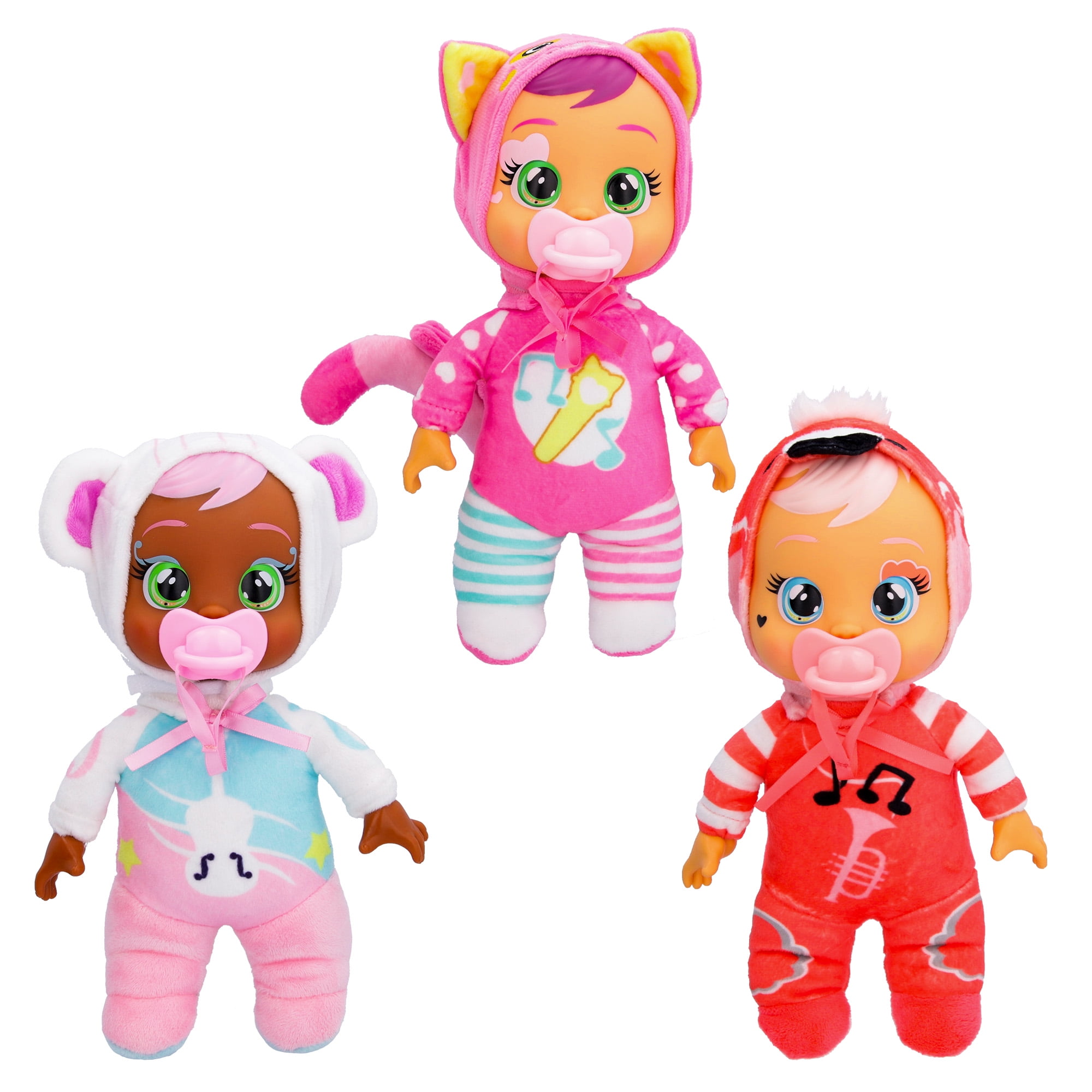 IMC Toys Cry Babies Tiny Cuddles Music Edition 3pk Dolls.  Ages 18+ Months