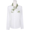thumbnail image 2 of Women's Rose Vintage 26.7'' Square Scarf Silky Satin Floral Pattern Neckerchief for Gift Wedding Casual One Size Rose Green, 2 of 6