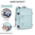 thumbnail image 4 of SYCNB Large Travel Backpack for Women Men, Carry On Backpack Flight Approved, Personal Item Travel Bag Waterproof Luggage Backpack Small Laptop Backpack Light Blue, 4 of 6