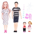 thumbnail image 2 of Juego de muñecas para papá, mamá embarazada, juego de muñecas familiares, encantador juego de muñecas para papá, mamá, familia, muñeca para papá, mamá embarazada, características líderes en la clase, 2 of 8