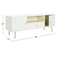 thumbnail image 5 of SAFAVIEH Genevieve Modern Storage TV Stand, Cream/White Washed (54 in. W x 15.7 in. D x 19.7 in. H), 5 of 7