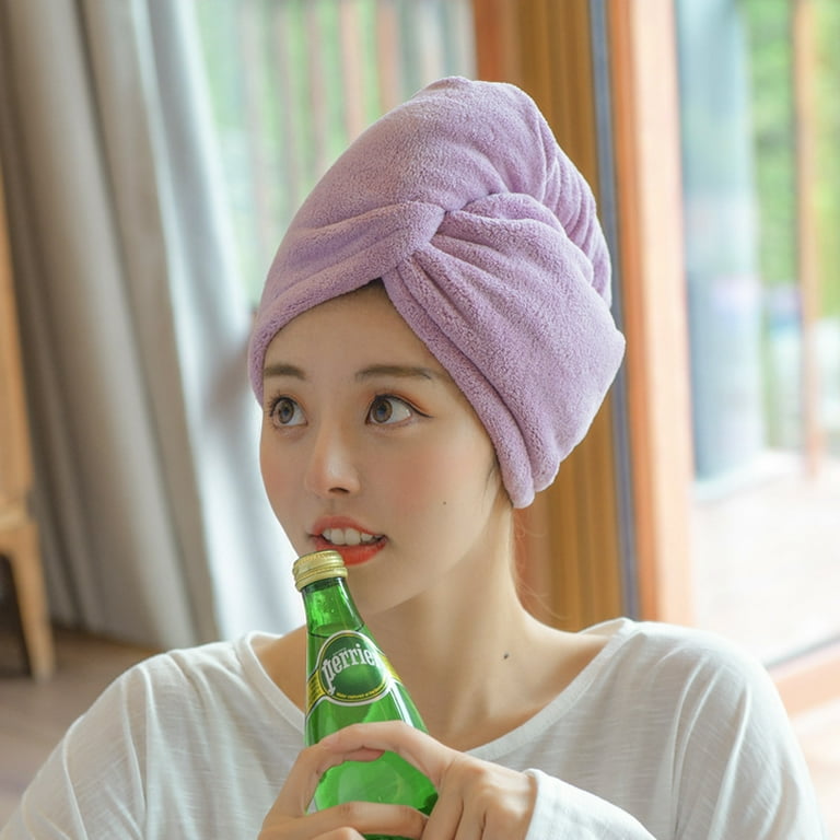 Ultra Absorbent Quick Drying Soft Hair Wrap Towel Hair Turban Walmart