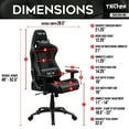thumbnail image 4 of Techni Sport TS-5100 Ergonomic High Back Racer Style PC Gaming Chair, Carbon Fiber, Black RTA-TS51-BK, 4 of 15