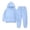 Blue, variant on QIPOPIQ Girls Clothes Clearance 2PCS Outfits Kids Sports Tracksuits Long Sleeve Pullover Hoodies Sweatshirt And Sweatpants Fall Winter Suit