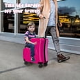 thumbnail image 2 of Thehsnt Kids Ride-On Suitcase with Seat - Large Capacity Carry-On with 4 Spinner Wheels & Safety Belt, 2 of 9