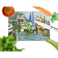 thumbnail image 2 of Caroline's Treasures Yellow boat II Sailboat Glass Cutting Board Large, 2 of 2