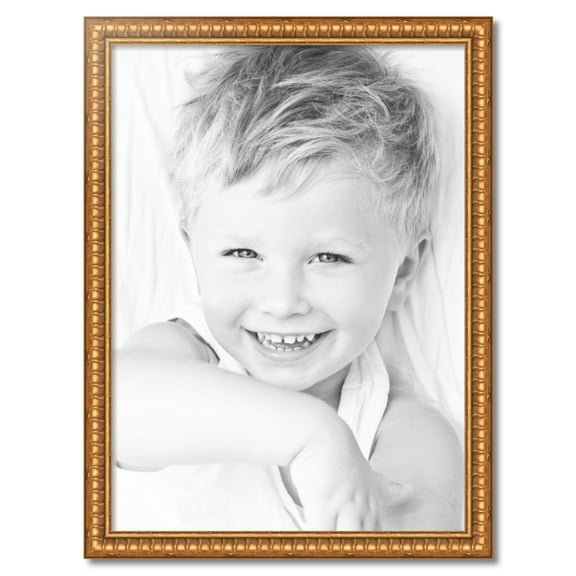 ArtToFrames 27" x 37" Gold Picture Frame, 27x37 inch Gold Wood Poster Frame (WOM-4293)