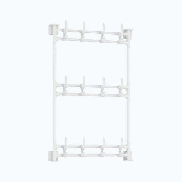 Bwiyojiz Rangement et Organisation Support Suspendu Multifonctionnel Sans Perçage Autocollant Crochet Multi-Rangées Adapté pour Cuisine Salle de Bain et Salon, Cadeaux pour la Maison