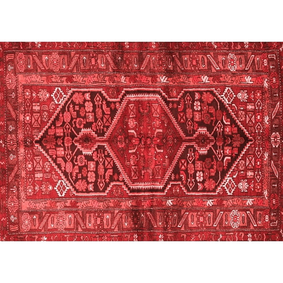 Ahgly Company Indoor Rectangle Persian Red Traditional Area Rugs, 5' x 7'