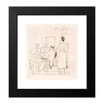 thumbnail image 2 of Jean Emile Laboureur 15x16 Black Modern Framed Museum Art Print Titled - Cafe Interior with Customers and Waitress (1925), 2 of 5