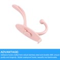thumbnail image 4 of Unique Bargains Wall Mounted Coat Hooks, 1Pcs Towel Hook/Adhesive Hooks, Robe Hooks Decorative for Kitchen (Pink), 4 of 7
