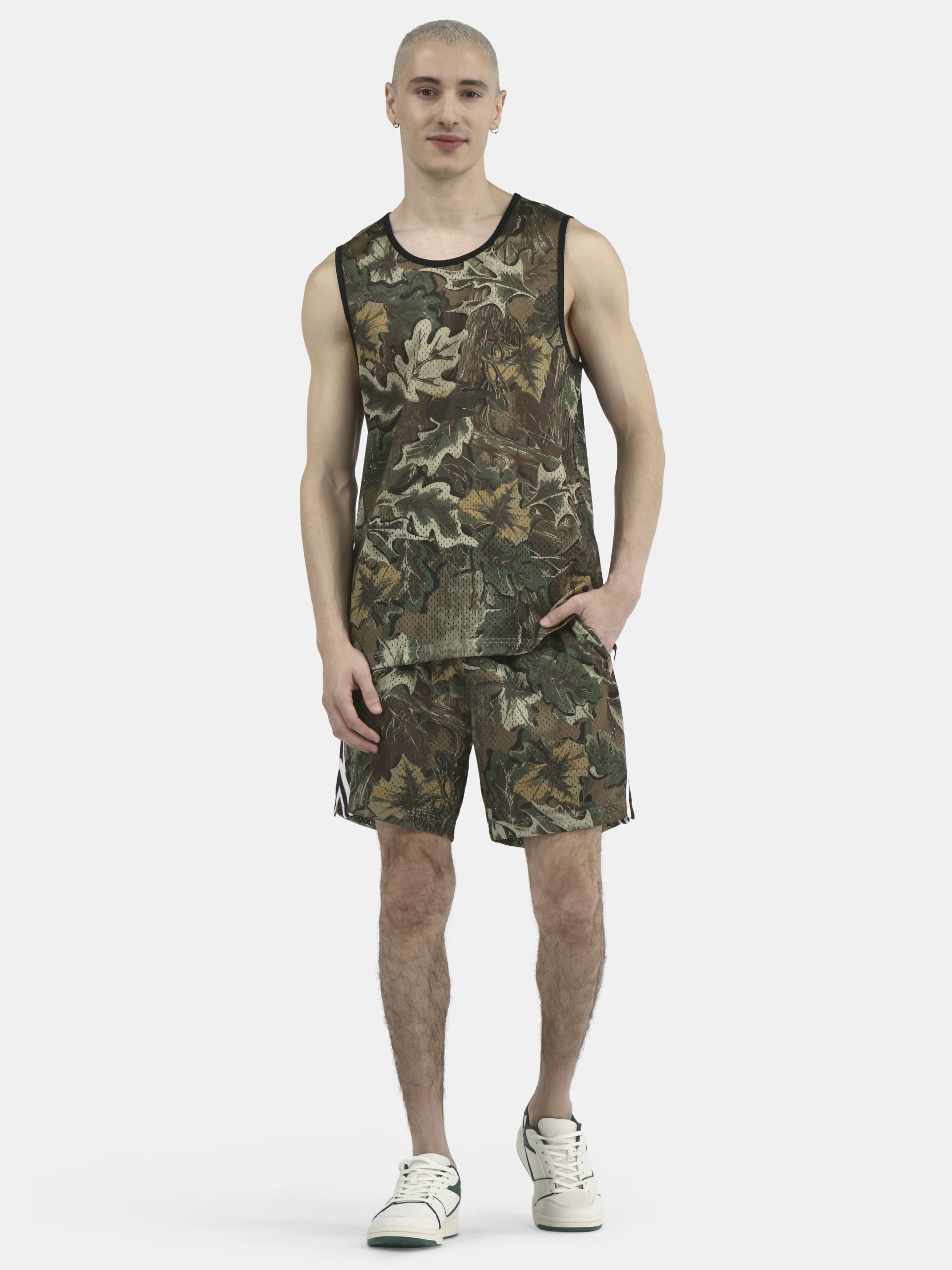 No Boundaries Men's & Big Men's Solid and Printed Mesh Tank Top, Sizes XS-5XL
