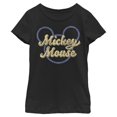thumbnail image 1 of Disney T-shirt à Manches Courtes pour Fille Characters Mickey Script, Noir, Moyen, 1 of 4