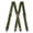 Olive Green, variant on MOJOGO Unisex Suspenders Casual Solid X Shape Adjustable Elastic Braces 1.5 In Heavy-Duty Suspender Dark Gray Free Size