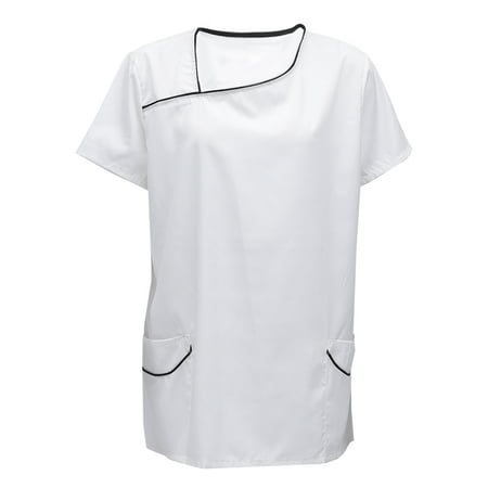 

1pc Breathable Nursing Uniform Short Sleeve Apparel Hospital Working Clothes