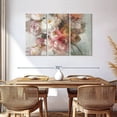 thumbnail image 2 of Elephant Stock Blush Bouquet Wall Art - Horizontal Multi Panel Canvas - Living Room Wall Decor - Floral And Botanical Multi Panel - Pink And Gray Decor By Danhui Nai - 57" x 36", 2 of 5