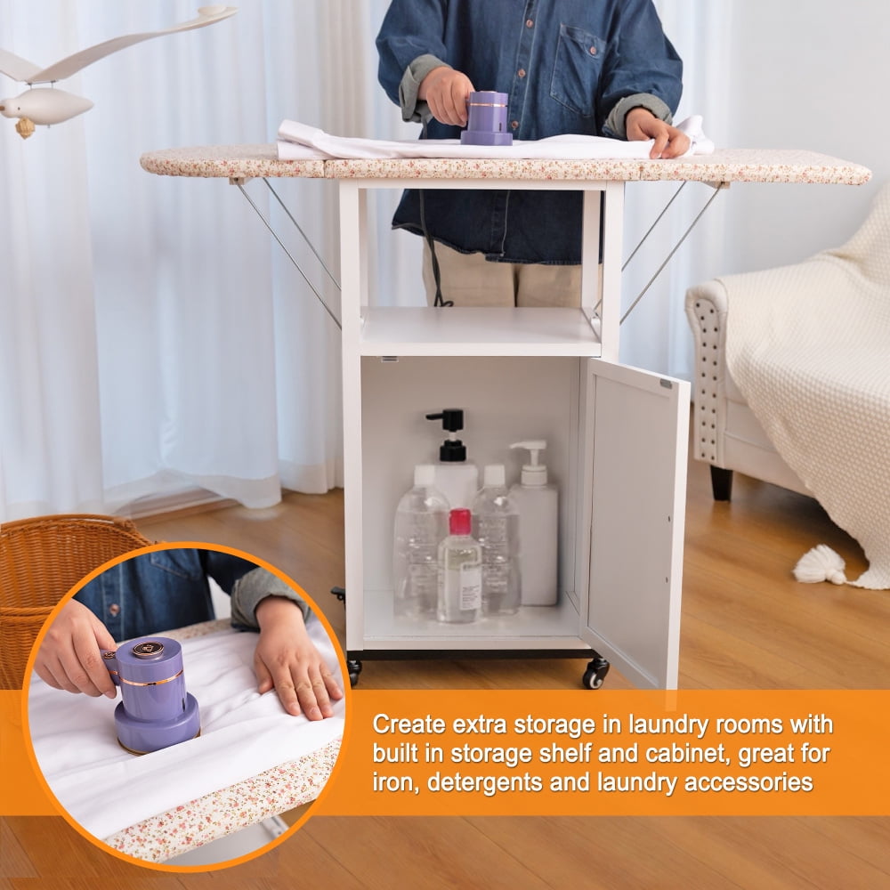OakRidge Deluxe Ironing Board with Built-in Storage Station OakRidge Deluxe Ironing Board with Built-in Storage Station