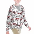 thumbnail image 2 of Cauagu Monkey Print Sun Protection Jacket for Teen,Full-Zipper Long Sleeve Sun Shirts with Pockets UV Hoodie Shirts Outdoor Athletic Jacket-Small, 2 of 7