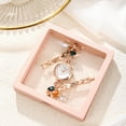 thumbnail image 3 of New casual compact round diamond-studded bracelet for women decorative quartz watch, 3 of 9
