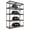 Black, variant on HOMEDANT White Garage Shelving Units 5-Tier Metal Garage Storage Shelves, 28"W x 12.3"D x 59.5"H,