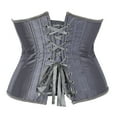 thumbnail image 3 of Grebrafan Underbust Corset Lace up Vintage Gray XS, 3 of 5
