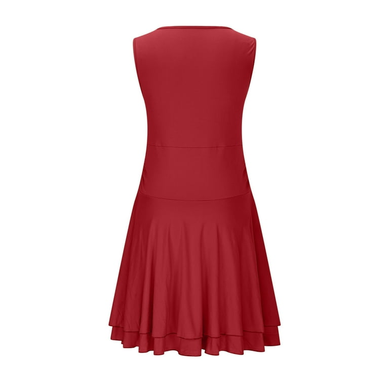 Red Crewneck Dresses for Teen Girls Fall Summer Sleeveless Midi Mini Petite Formal Prom Party Evening Gowns Ruched Ruffle Dresses Homecoming Dress Womens 2025 XXL - Walmart.com Red Crewneck Dresses for Teen Girls Fall Summer Sleeveless Midi Mini Petite Formal Prom Party Evening Gowns Ruched Ruffle Dresses Homecoming Dress Womens 2025 XXL - Walmart.com