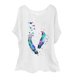 thumbnail image 2 of Fiudx Liquidación de Ahorros de Verano Blusas Superiores de Manga Corta con Cuello Redondo y Estampado I de Algodón y Lino para Mujer a La Moda, 2 of 4