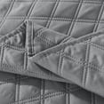 thumbnail image 4 of EleganHome 3-Piece Quilt Set Gray Color, Diamond Pattern Bedspread/Coverlet Queen Size (90"x90"), 4 of 5
