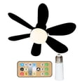 thumbnail image 1 of Ventilador Techo Con Tornillo LED Miniventilador Base E27 Control Remoto Regulable, 1 of 9