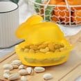 thumbnail image 6 of Easter Glass Candy Dish with Lid Covered Candy Bowl Glass Bunny Jar Candy Servers for Easter Holiday Office Home Kitchen Table Desk (Yellow), 6 of 6