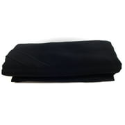 Shason Textile (3 Yards Cut) Poly Knit Solid Fabric For Creative Projects, Black, Available In Multiple Colors.