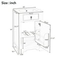 thumbnail image 5 of viswild 20" Bathroom Vanity with Ceramic Sink, Soft-Close Door, Adjustable Shelf, Space-Saving Design for Small Bathrooms, White, 5 of 8