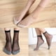 Fashion Womens Ultra-thin Elastic Silky Short Silk Casual Summer Ankle Socks – image 2 sur 5