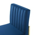 thumbnail image 7 of Modway Carriage Channel Tufted Sled Base Performance Velvet Dining Chair in Gold Navy, 7 of 7