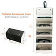 thumbnail image 2 of Eyeglass Case Hard Shell, Portable Sunglass Case, fashionable PU Leather Eyeglass Case, Lightweight(5 slots), 2 of 6