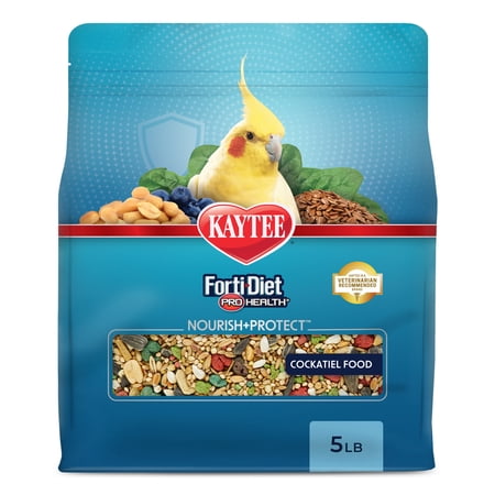 Kaytee Forti-Diet Pro Health Nourish+Protect Cockatiel Food 5 Pounds