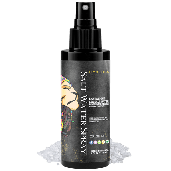 Lion Locs Sea Salt Hair Spray for Locking and Styling Dreadlocks, 4 oz