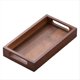 thumbnail image 1 of Bandeja Rectangular de Madera de Bambú para Té, Color Nogal, con Asa para Almacenamiento, para Uso Doméstico, Juego de Té Japonés, 29 X 20 X 4 cm., 1 of 6