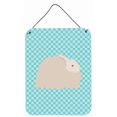 thumbnail image 1 of Carolines Treasures BB8133DS1216 Fluffy Angora Rabbit Blue Check Wall or Door Hanging Prints, 1 of 1