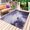 Purple, variant on Teal Green Ombre Clouds Outdoor Rug for Patio/Deck/Porch, Non-Slip Large Area Rug 5 x 7 Ft, Modern Abstract Gradient Cloud Indoor Outdoor Rugs Washable Area Rugs, Reversible Camping Rug Carpet Runner