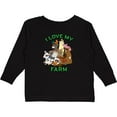 thumbnail image 3 of Inktastic I Love My Farm with Happy Farm Animals Boys or Girls Long Sleeve Toddler T-Shirt, 3 of 5